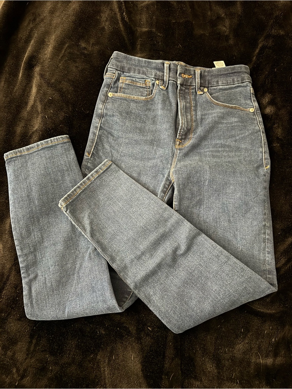 Good American Always Fits Good Classic Slim Straight Jeans 6-12 EUC